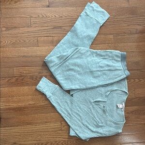 Cozy Grey Victoria Secret PJ Set